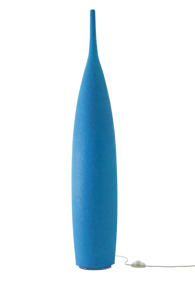 Floor Lamp Tank 1 In-Es Artdesign Collection Luna Color Blue Size 142 Cm Diam. 23 Cm
